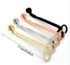 Stainless Steel Snuffers Candle Wick Trimmer Rose Gold Candle Scissors Cutter Candle Wick Trimmer Oil Lamp Trim scissor Cutter 1221