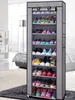 6 8 10Layers Shoe Cabinet Organizer Stand Holder Hallway Saving Space Dustproof Fabric Shelf Home Furniture Storage Rack 231221