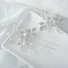 Hair Clips Freshwater Pearls Bridal Jewelry Pins Women Pieces Rhinestone Flower Wedding Accessories Girls Headpiece
