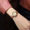 Montres-bracelets femmes montres bracelet en acier inoxydable cristal coloré femme 30 M étanche Quartz dames filles Relogio Feminino
