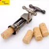 K2 Home Retro Red Wine Bottle Opener Zinc Alloy Antique Bronze Corkscrew Cork Puller Remover Champagne med Rotary Spak Y200405187Z