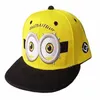 2016 Casquette de baseball enfants Gorras jaune dessin animé Minions Casquette dieu voler papas Film toile plat Snapback Hip Hop Hat249v