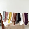 Koreaanse herfst babymeisjes panty's babymeisjes vast gestreepte verdikte warme leggings geboren meisjes pp sokken 231221