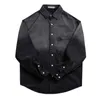 Stylish Men Cotton Jean Shirt Dip Dye Casual Autumn Spring Vintage Design Daily Coat 231220