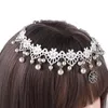 Acessórios de cabelo elegante festa pérola linda princesa pingente hairpin vestido crianças headdress testa headchain