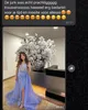 2024 ASO EBI Ice Blue Mermaid Adbito da ballo in pizzo in pizzo in rilievo Formale Formale Reception Birthday Gowns abiti abiti Robe de Soiree ZJ373