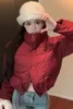 Trench Cods Coats de style coréen Sweet Girl Down Cotton Veste en coton Hiver Loose Seck Collier de mode épaissi des vêtements féminins