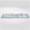 Keyboard Mouse Combos 104 Key Keycaps For Mechanical Lighttransmitting Electroplating Caps Spanish Russian En Round Drop Delivery Co Dhbvt