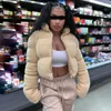 Dames down parkas winter warmte crop tops jassen modieuze meisje trendy jassen voor dames dames sherpa bubble down puffer coats pcy1