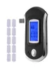 Professional Digital Breath Alcohol Tester Breathalyzer Dispaly with 11 Mouthpieces AT6000 LCD Display DFDF5717597