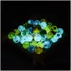 Andere 15 mm ronde lichtgevende afdrukken Zachte Sile kraal Food Grade Bpa Glow In The Dark losse kralen voor doe-het-zelf sieraden maken Drop De Dhgarden Dhnvo