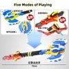 Mini Force Transformation Multi Mode Sound and Light Transforming Battle Ax Sword Gun Weapon Miniforce X Agent Toy for Children 231220