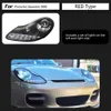 Per Porsche boxster 911 Faro a LED 97-04 996 Lampada anteriore Luce di marcia diurna Streamer Indicatori di direzione Fascio abbagliante Angelo Occhio Lente del proiettore