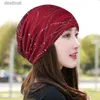 Cappelli a bordo larghi cappelli a secchio Donne Donne Summer Lace Rhinestone Tratta traspirante per la protezione solare Famma Fashion Fashion Spring Autunno Porgosa Nera Warm Nero Capo Maestro K39L231221