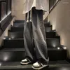 Kadınlar kot y2k Streetwear büyük boyutlu vintage Kore moda erkek arkadaşı adam denim fermuar harajuku bülbeli pantolon