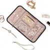 Storage Bags Leather Velvets Jewelry Roll Bag Wear Resistant Organiser Case Earrings Rings Diamond Necklaces Brooches