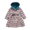 Olekid Autumn Winter Girls Parka Capuz Capuz Crianças Roupas de 4 a 11 anos de comprimento para meninas meninas casaco de roupa quente 231221