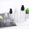 Storage Bottles 50ml Frosted Glass Bottle Pump Lotion/emulsion/serum/foundation/toner/moisture Essence Toilet Water/toilet Skin Care Packing