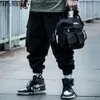 Michalkova Mens Dark 2022SS Paratrooper Spodnie Multi Funkcja Big Pocket Streetwear Pants Casual Kojownik Legginsy Spodnie