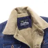 Coletes masculinos jeans colete outono inverno mens denim sem mangas jaqueta quente lã colete casual plus size homem roupas