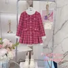 Girl Dresses Korean Winter Thickening Designer Kids Girls Dress 4-12 Year Elegant Baby Princess Childer Clothes Robes Du Soir