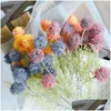 装飾的な花の花輪ヘッズベイberry人工花プラスチック花束ホームガーデン装飾偽の農家秘跡DHTCV