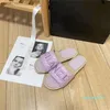 zapatos de canal Diseñador de mujeres diapositivas zapatilla de canal Nuevos zapatos de pescador Fondo plano Ropa de mujer Letras bordadas Zapatillas perezosas ocasionales