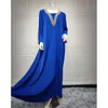 Ethnische Kleidung Eid Party Abend Marokkanische Kaftan Muslimische Frauen Abaya Long Maxi Kleider Türkei Arabische Kleider Kaftan Dubai Islamic Ramadan