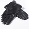 GOURS Winter Gloves Men Genuine Leather Gloves Touch Screen Black Real Sheepskin Wool Lining Warm Driving Gloves GSM050 231221