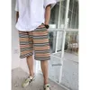 Procesla Burberrrys Men Black Sale Summer Knit Mesh Striped Shorts Khaki White Homme Classic Short