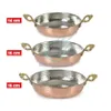 Pfannen Kupfer Pfanne Set Omelett Ei 3 Stück einzelne Küchenbraten Kochen281l
