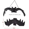 Other Festive Party Supplies Halloween Simation Bats Trick Toy Hanging Vampire Pendant Scary Bat April Fool039S Day Decorations Pr Dhyv7