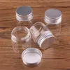 32pcs 50 ml/1,7 Unzen klare leere Versiegelungsglässe Glasflasche mit Aluminium Silber Farbschraube Kappe Versiegelte flüssige Lebensmittel Geschenkbehälter