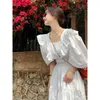 Party Dresses 2023 Dress Women's Summer Robe Mushroom Edge Mid Length Style Charm Kikyo Group Women White Female Clothing