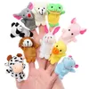 10 PcsSet Baby Plush Toy Finger Puppets Props Animal Doll Hand Puppet Kids Toys Children Gift AN88 231220