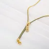 Ожерелья с подвесками, ожерелье на молнии для женщин и мужчин, массивные ювелирные изделия в стиле хип-хоп золотого цвета
