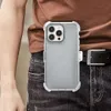 Odporny na wstrząsy Frosted Transparent Case z tylnym klipsem dla iPhone'a 15 11 12 13 14 Pro Max Samsung S24 Ultra Four Corners Anti-Fall Stojak Uchwyt Przezroczysta okładka