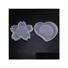 Molds Large Cherry Blossom And Peach Sile Mold Flexible Translucence Uv Resin Diy Flower Coaster Jewelry Craft Mods Drop Del Dhgarden Dhhgz