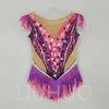 Liuhuo Rhythmic Gymnastics Leotards Girls Women Pink Competitions Artistics Gymnastics Performance Wear Quality Crystals