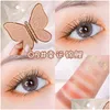 Eye Shadow Agag Butterfly 6 Colors Lucky Carp Pearlescent Flashing Powder Dumb Bright Color Eyeshadow Palette Drop Delivery Health Bea Dhbrg