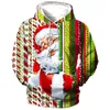 Weihnachten Mit Kapuze Für Männer 3d Santa Claus Drucken Hoodies Herbst Winter Langarm Sweatshirt Casual Top Übergroße Kleidung 231220