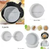 Baking & Pastry Tools New Reusable Air Fryer Sile Tray Easy To Clean Suitable For Round Pizza Grill Non-Stick Pans Mat Baking Accessor Dhhge