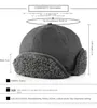 Berretti In Inghol Wool Protection Bomber Hat Women Autumn and Winter Warm Aspedence versione coreana pilota Mom Baseball Cap da baseball