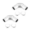 Manifold Parts 13Cm Elbow Pipe Air Diesels Parking Heater Exhaust Connector Ventilation Hose With 4Pcs Clamps For Drop Delivery Automo Dhphz