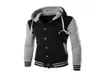 Neue Baseball -Jacke mit Kapuze -Baseball -Jacke 2016 Slim Hoodie warme Herren schlanker Fit Varsity Jacke Stylish College Jacekt Veste Homme4155550