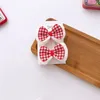 Accessori per capelli 2 pz/lotto ragazze velluto rosso tornante anno natale festivo testa barrette carino papillon clip copricapo per bambini