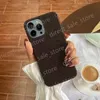 Designer Fashion Leather Phone Cases For iPhone 15 Pro Max 14 13 12 11 14Pro 13Pro L Letter Brown Floral Back Cover Luxury Mobile Shell Full coverage Protection Case