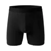 Cueca aquecendo roupas íntimas masculinas quatro calças esportivas de grandes dimensões shorts de boxe esportivo inverno