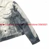 Herenjassen Tie-geverfd GRAILZ Human Gestreept Gradiënt Shirt Jas Voor Mannen Vrouwen 1:1 Kwaliteit Casual Jas