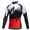 Vestes de course Coloré Vélo Sportswear Équitation en plein air VTT Vêtements 2023 Automne Hommes Maillots de cyclisme à manches longues Chemises de vélo de montagne